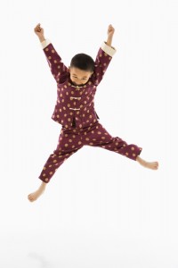 Boy jumping.